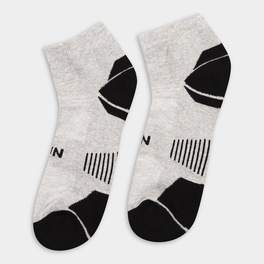 Men's Socks (Pack of 3), Charcoal, large