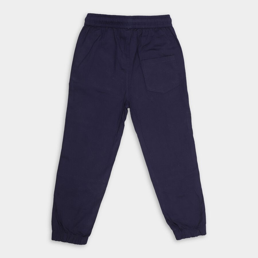 Boy's Cotton Trousers, Navy Blue, large image number null