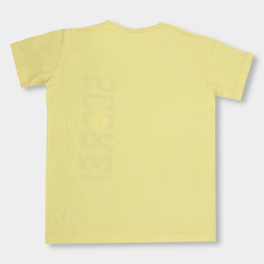 Boys' Half Sleeves T-Shirt , Yellow, large image number null