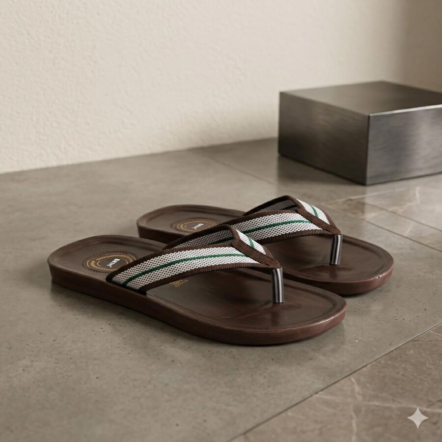 Men's Sandal, भूरा, large
