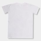 Boys' Half Sleeves T-Shirt, White, small image number null