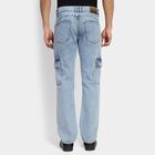 Men's 100% Cotton Jeans, Light Blue, small image number null