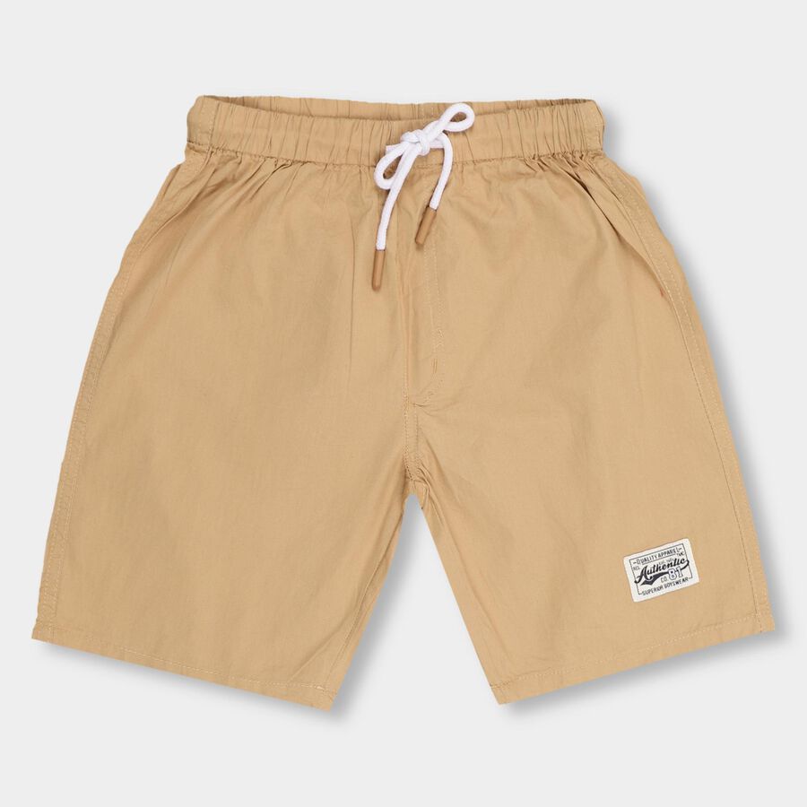 Boys' 100% Cotton Bermudas, गहरा पीला, large image number null