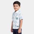 Boys Light Blue Cotton Spread Collar Casual Shirt, Light Blue, small