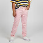 Girls' Light Pink Slim Fit Jeans, Light Pink, small image number null