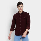 Cotton Solid Casual Shirt, Wine, small image number null