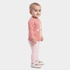 Infants Light Pink Cotton Round Neck Lounge Hipster Set, Light Pink, small