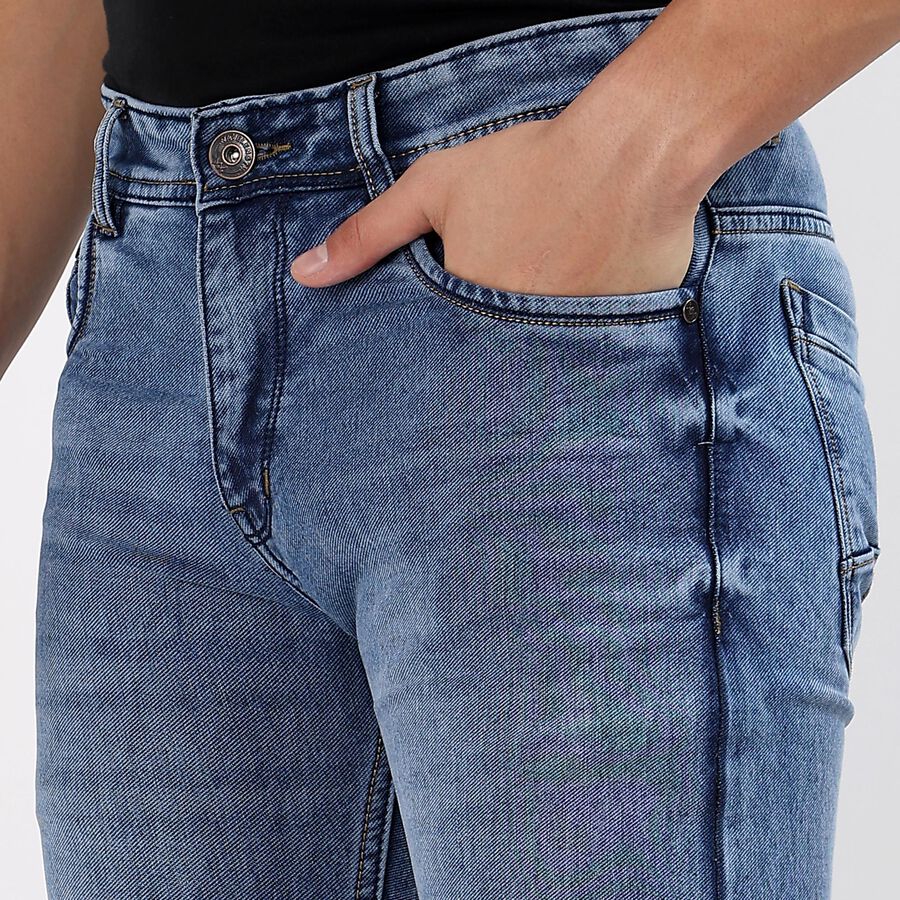 Men's Skinny Jeans, Mid Blue, large image number null