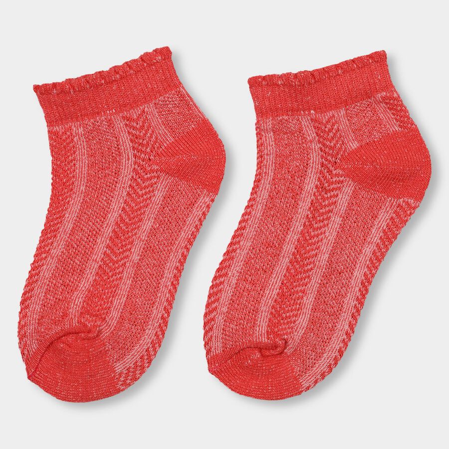 Girls' Socks (Pack of 2), Light Pink, large image number null