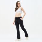 Women's Black Regular Fit Track Pants, Black, small