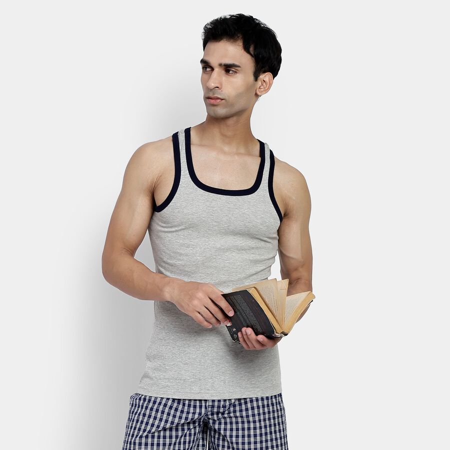 Men's Gym T-Shirt, Melange Light Grey, large image number null