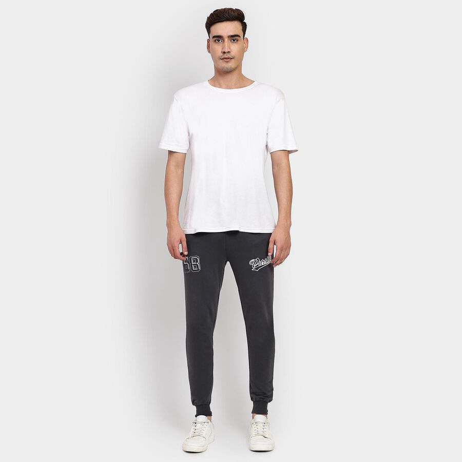 Men's Track Pants, गहरा ग्रे, large image number null