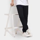 Men's Slim Fit Casual Trousers , Black, small image number null