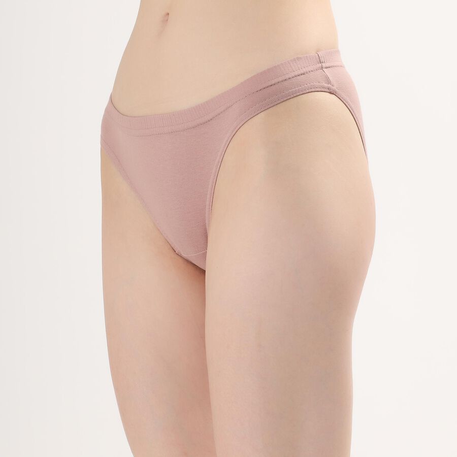 Ladies' 100% Cotton Panty , Brown, large image number null