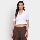 Ladies'  Crop  Top, सफ़ेद, small image number null