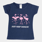 Girls Short Sleeve T-Shirt, Navy Blue, small image number null