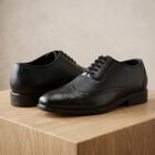Men's Formal Shoes, काला, small
