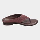 Women Printed Slip-On Sandals, Brown, small image number null