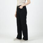 Women's Black Skinny Fit Classic Jeans, काला, small
