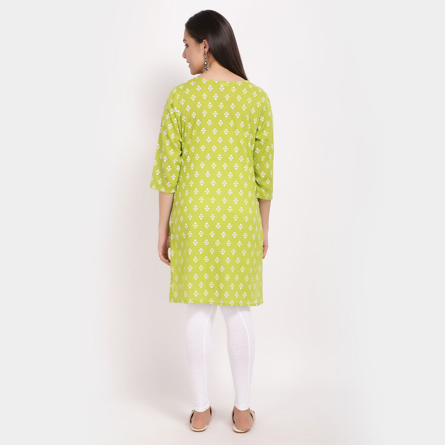Cotton Printed Kurta, Light Green, large image number null