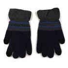 Men's Gloves, गहरा नीला, small