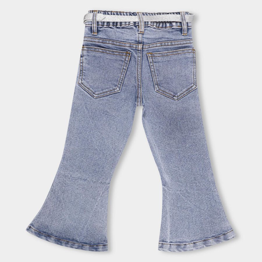 Girls' Light Blue Regular Fit Jeans, Light Blue, large image number null