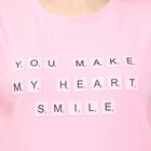 Ladies' Round Neck T-Shirt, हल्का गुलाबी, small image number null