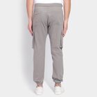 Men's Slim Fit Casual Trousers , Light Grey, small