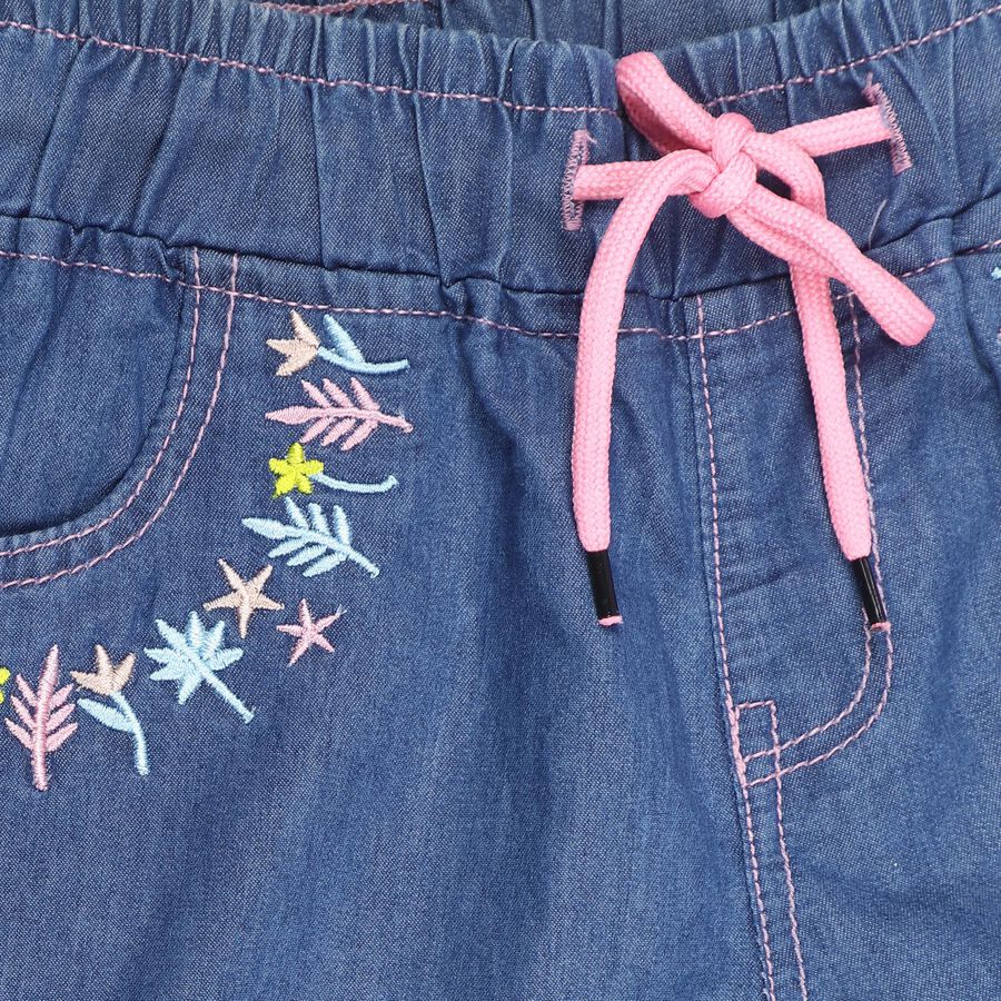 Girls' Jeans, मध्यम नीला, large image number null