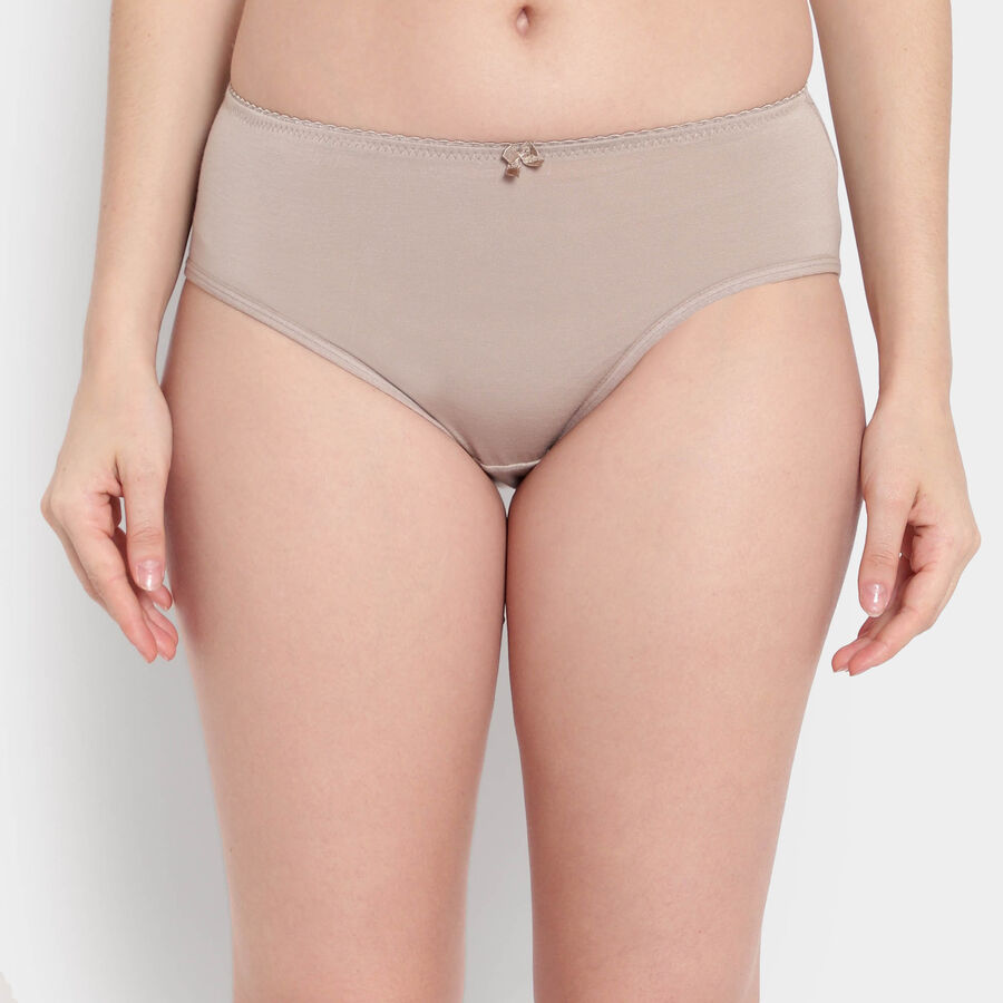 Cotton Printed Panty, Khaki, large image number null