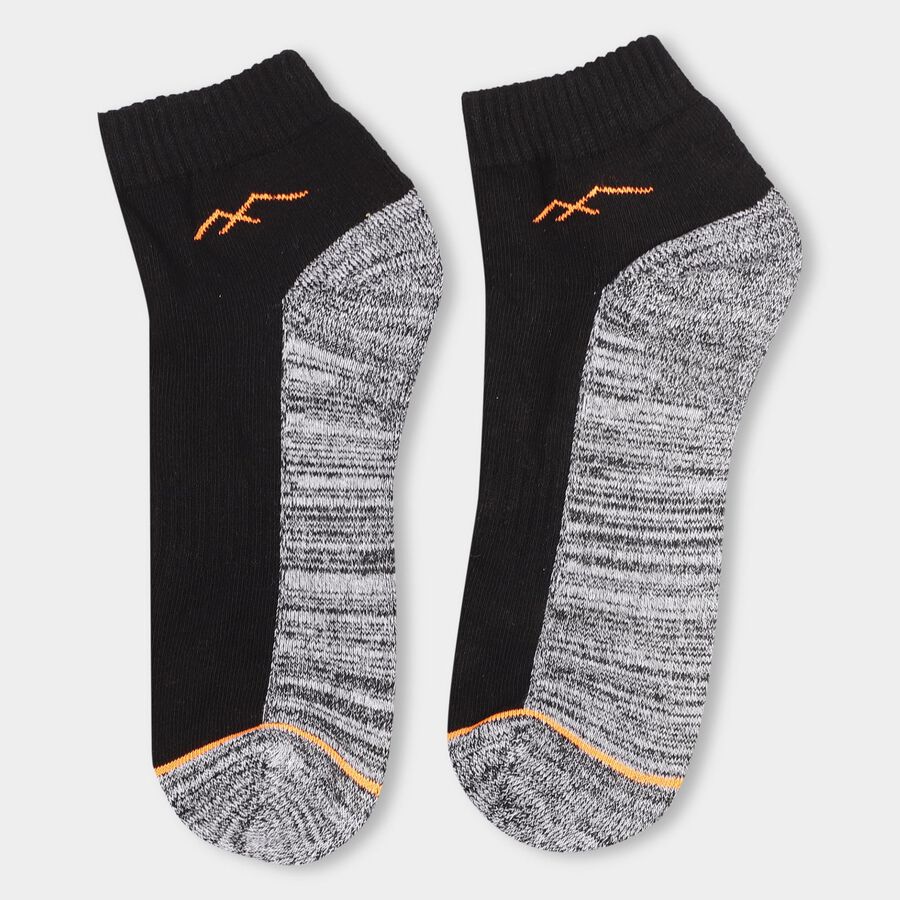Men's Socks (Pack of 3), Melange Light Grey, large image number null