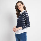 Stripes Shirt, Navy Blue, small image number null