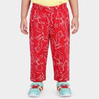 Girls' Pink Straight Fit Printed Capri, गुलाबी, small