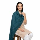 Women's Blue Solid Dupatta, Mid Blue, small