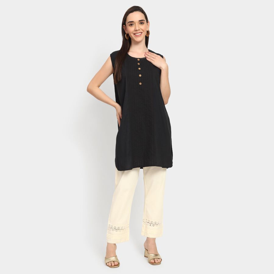 Ladies' 100% Cotton Palazzos, गहरा पीला, large image number null