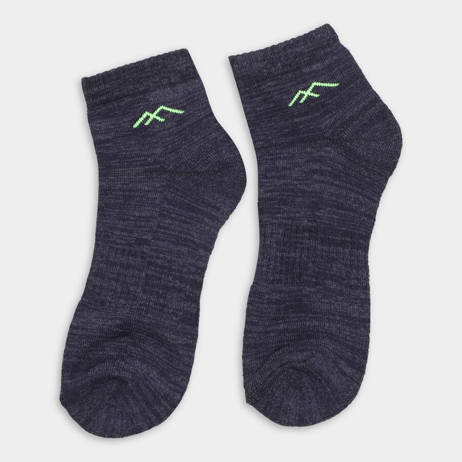 Men's Socks (Pack of 3), चारकोल, large