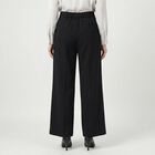 Women's Black Wide-Leg Trousers, काला, small