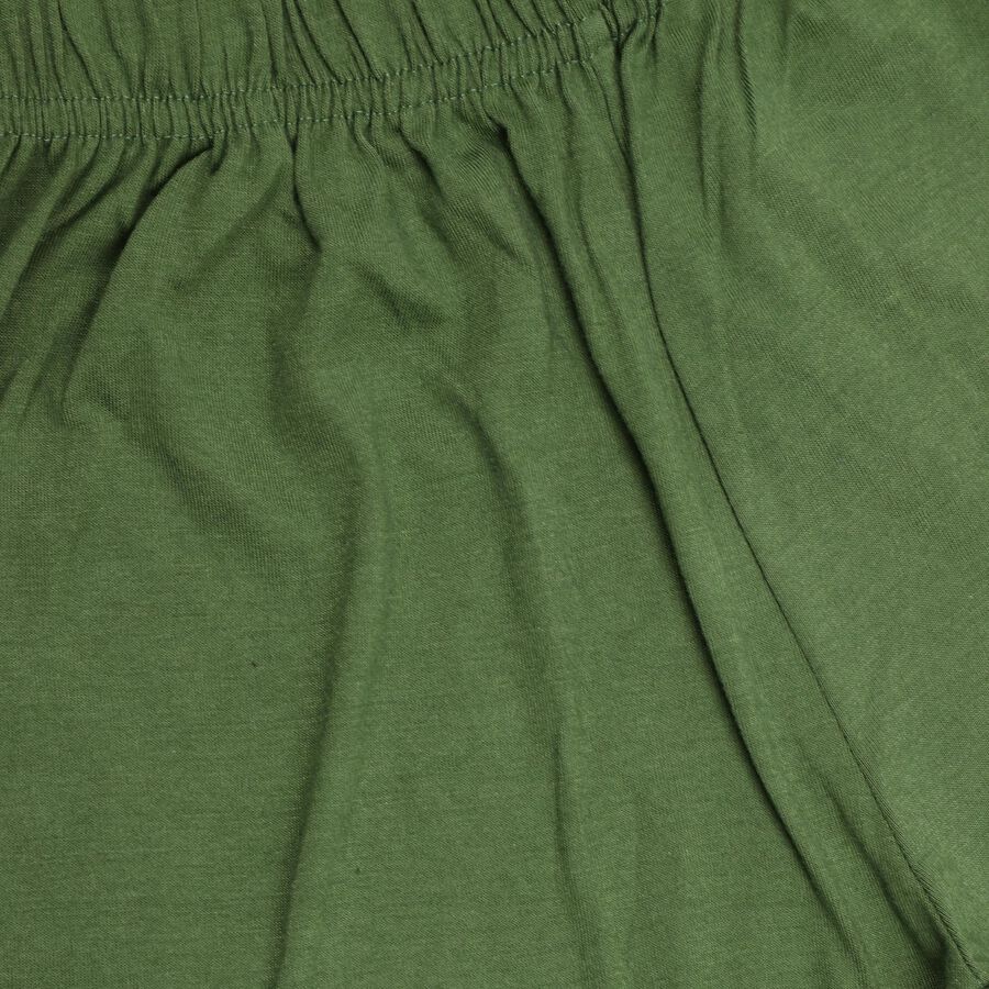 Boys' 100% Cotton Knit Baba Suit, Olive, large