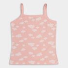 Girls' 100% Cotton Vest, Off White, small image number null