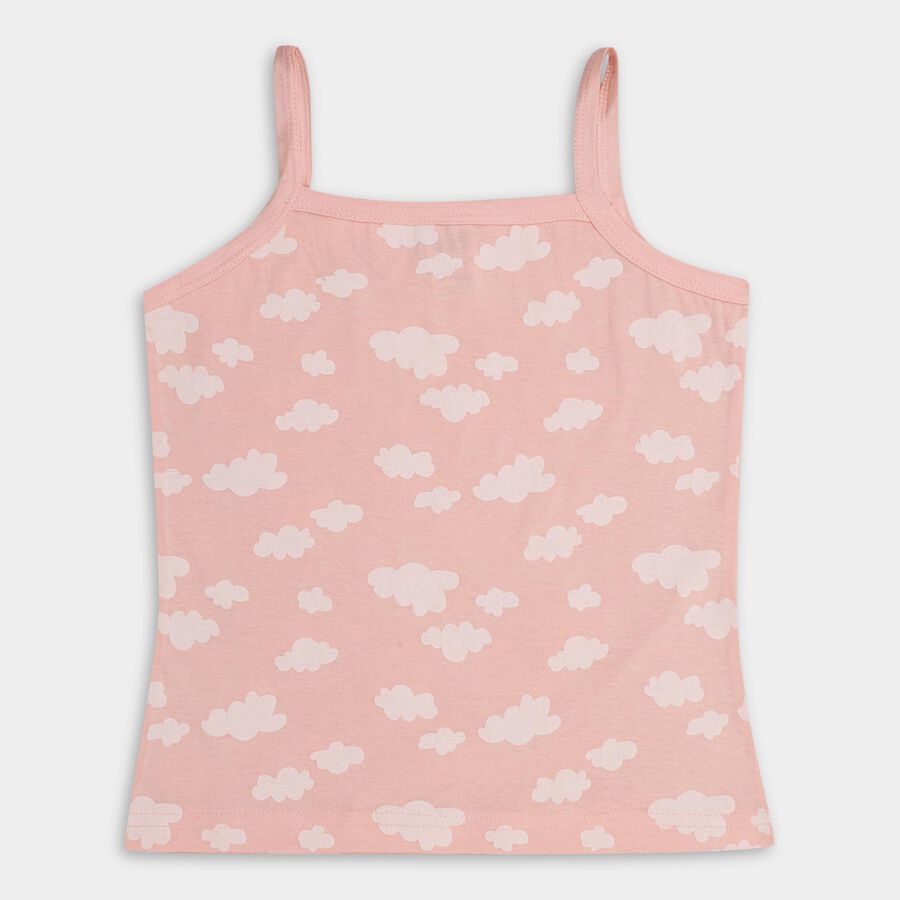 Girls' 100% Cotton Vest, Off White, large image number null