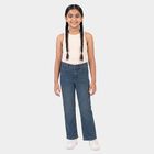 Girls' Jeans, Mid Blue, small