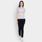 All Over Print Round Neck T-Shirt, लाइलेक, small image number null
