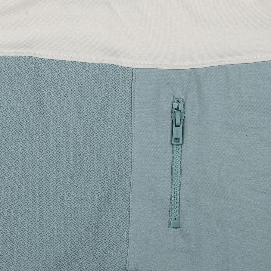 Boys Light Blue Round Neck Casual T-Shirt, Light Blue, large