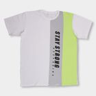 Boys' 100% Cotton Half Sleeves T-Shirt , सफ़ेद, small image number null