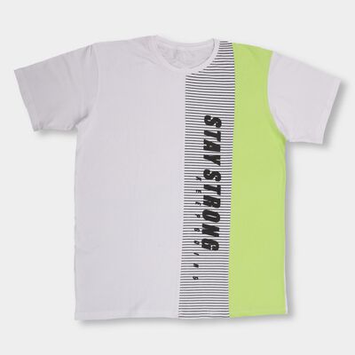 Boys' 100% Cotton Half Sleeves T-Shirt 