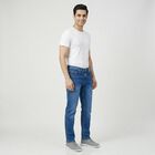 Men's Blue Slim Fit Jeans, Mid Blue, small