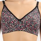 Ladies' 100% Cotton Bra , Black, small image number null