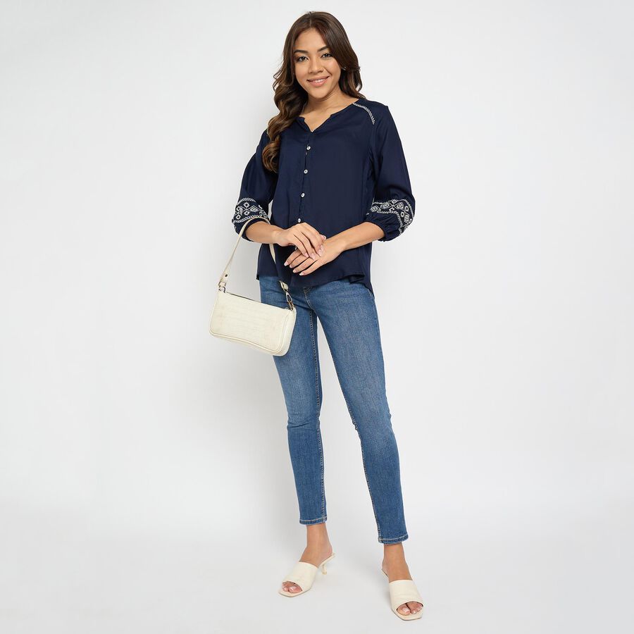 Ladies' Shirt , नेवी ब्लू, large image number null
