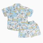 Infants' 100% Cotton Baba Suit, Aqua, small image number null