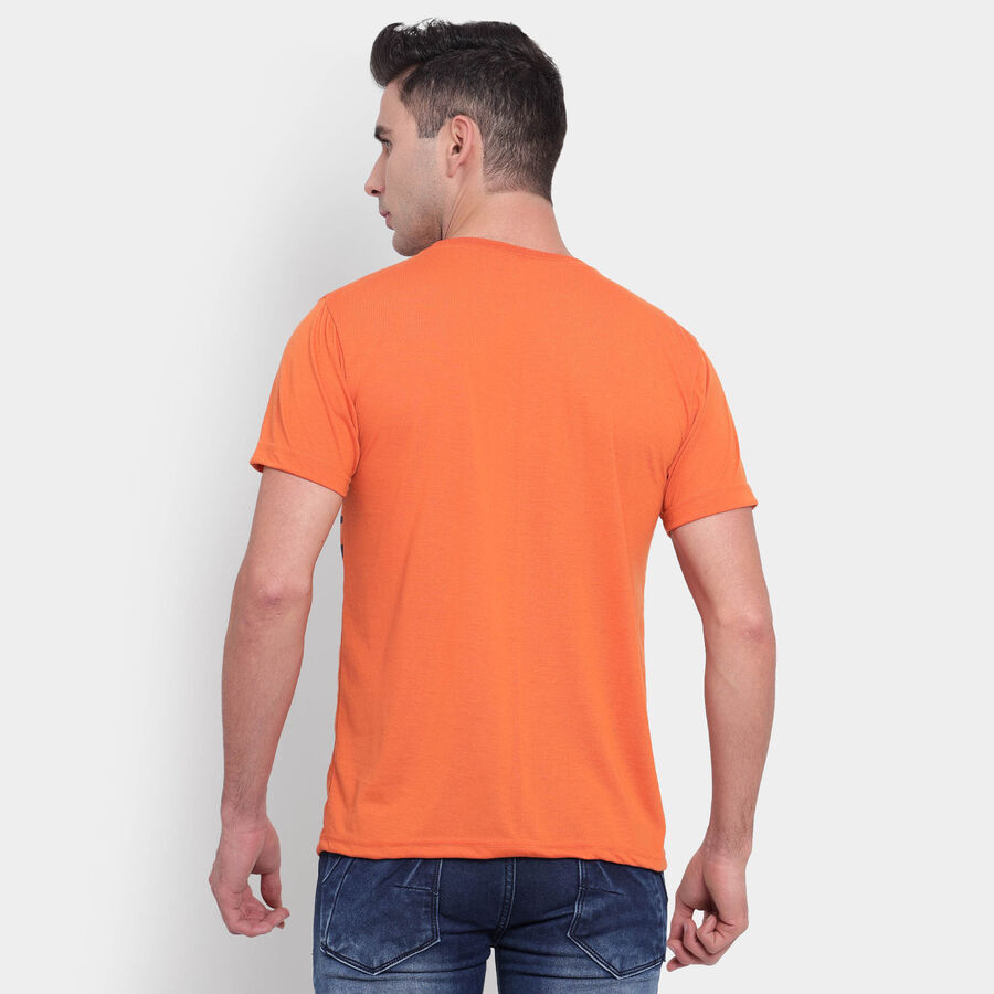 राउन्ड नेक टी-शर्ट, नारंगी, large image number null